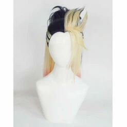 LOL KDA The Baddest Akali Blue Blonde Ponytail Cosplay Wigs -COSPLAY CLANS Sales Store 0 1