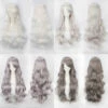 Women Wavy Sweet 80cm Long White And Gray Lolita Fashion Wigs With Bangs -COSPLAY CLANS Sales Store 005