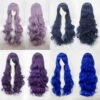 Women Wavy Sweet 80cm Long Purple And Blue Lolita Fashion Wigs With Bangs -COSPLAY CLANS Sales Store 006