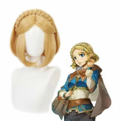Game The Legend Of Zelda Breath Of The Wild Princess Zelda Short Blonde Cosplay Wigs