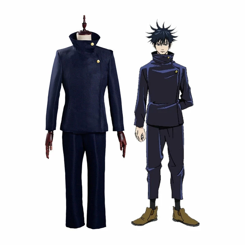 Anime Jujutsu Kaisen Megumi Fushiguro Outfits Cosplay Costume 3 Anime Jujutsu Kaisen Megumi Fushiguro Outfits Cosplay Costume