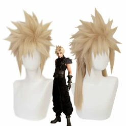 Game Final Fantasy VII Remake FF7 Female Cloud Strife Long Blond Cosplay Wigs