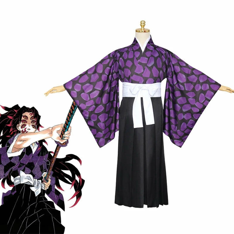 Anime Demon Slayer Kimetsu No Yaiba Kokushibou Tsugikuni Michikatsu Cosplay Costumes 3 Anime Demon Slayer Kimetsu No Yaiba Kokushibou Tsugikuni Michikatsu Cosplay Costumes