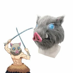 Anime Demon Slayer Kimetsu No Yaiba Inosuke Hashibira Cosplay Mask