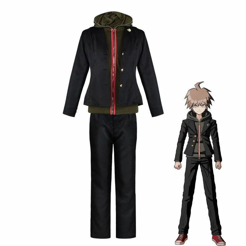 Anime Danganronpa: Trigger Happy Havoc Makoto Naegi Cosplay Costumes 3 Anime Danganronpa: Trigger Happy Havoc Makoto Naegi Cosplay Costumes