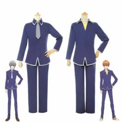 Anime Fruits Basket Soma Yuki Soma Kyo JK School Uniform Cosplay Costumes