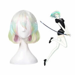 Anime Land Of The Lustrous Diamond Short Colorful Cosplay Wigs