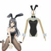Anime Rascal Does Not Dream Of Bunny Girl Senpai Mai Sakurajima Bunny Girl Jumpsuits Cosplay Costumes -COSPLAY CLANS Sales Store 0 fa227472 8094 4383 8d07 c5a153e488ee