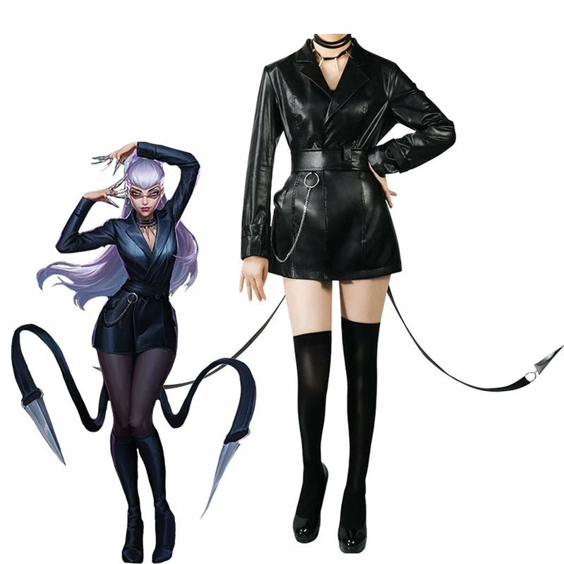 Game LOL KDA The Baddest Evelynn Fullset Cosplay Costumes 3 Game LOL KDA The Baddest Evelynn Fullset Cosplay Costumes