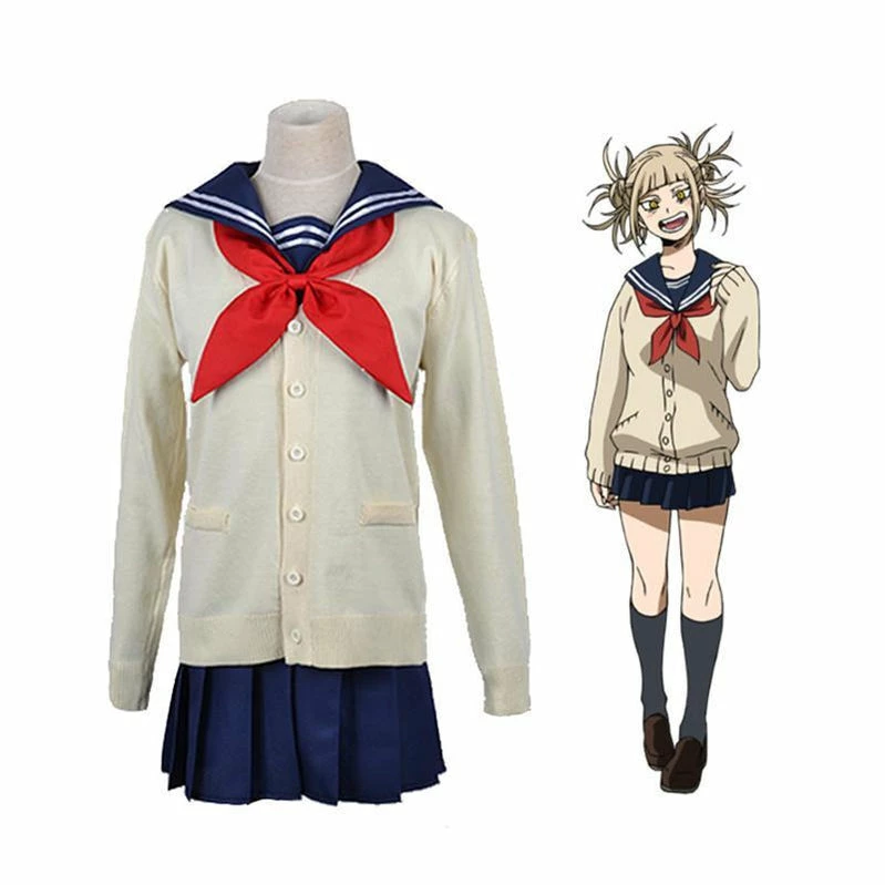 Anime My Hero Academia Himiko Toga JK School Uniform Cosplay Costume 3 Anime My Hero Academia Himiko Toga JK School Uniform Cosplay Costume