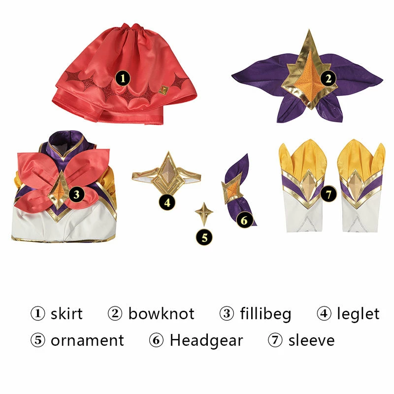 Game LOL Star Guardian 2022 Seraphine Cosplay Costumes 7 Game LOL Star Guardian 2022 Seraphine Cosplay Costumes - Image 5