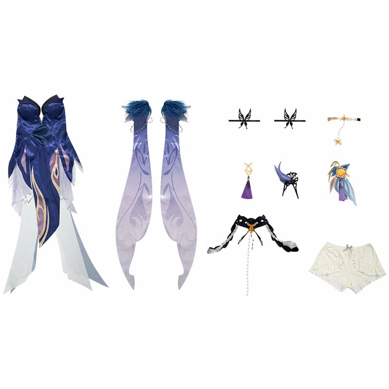 Game Genshin Impact Ningguang Orchid's Evening Gown Cosplay Costumes 8 Game Genshin Impact Ningguang Orchid's Evening Gown Cosplay Costumes - Image 6