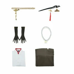 Game Genshin Impact Pizza Hut Collab Ningguang Cosplay Costumes -COSPLAY CLANS Sales Store 11 55727521 385e 4883 bb5e a822c7060120