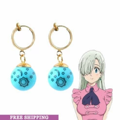 Anime The Seven Deadly Sins Elizabeth Liones Earrings Cosplay Accessories