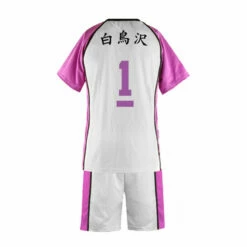 Anime Haikyuu Shiratorizawa Academy Ushijima Wakatoshi T-Shirt Uniform Cosplay Costume -COSPLAY CLANS Sales Store 123