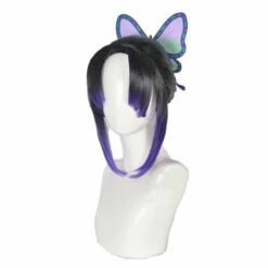 Anime Demon Slayer Kimetsu No Yaiba Cosplay Kochou Shinobu Cosplay Wig Short Purple Wig -COSPLAY CLANS Sales Store 12551600794 1400667367