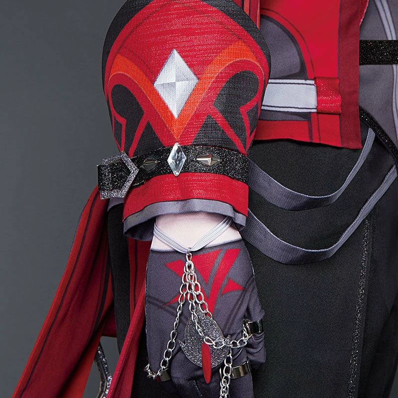 Game Genshin Impact Diluc Red Dead Of Night Cosplay Costumes 11 Game Genshin Impact Diluc Red Dead Of Night Cosplay Costumes - Image 9