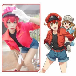 Anime Cells At Work Red Blood Cell Uniform Cosplay Costume With Hat -COSPLAY CLANS Sales Store 12 c1ccdcf2 5540 404d b4f6 d3214091fb31