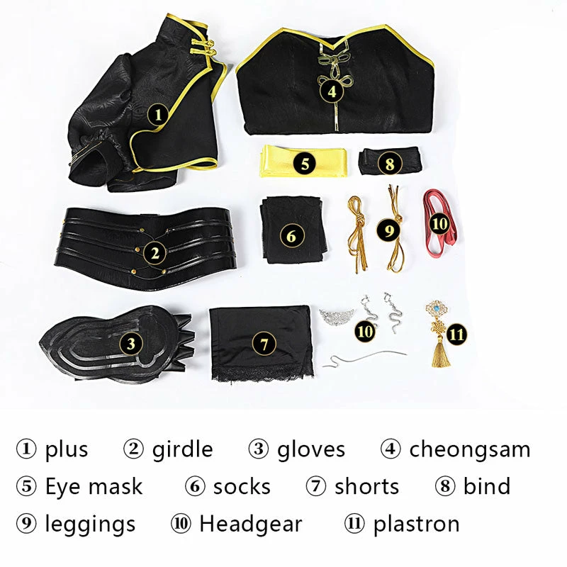 Game Naraka Bladepoint Viper Ning Cheongsam Cosplay Costumes 7 Game Naraka Bladepoint Viper Ning Cheongsam Cosplay Costumes - Image 5