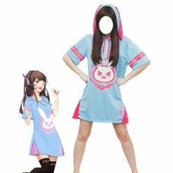 Game Overwatch 2 D.Va Hana Song Hoodie Dress Cosplay Costumes