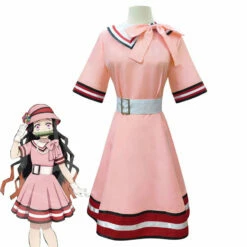 Anime Demon Slayer Kimetsu No Yaiba Nezuko Kamado Dress Cosplay Costumes