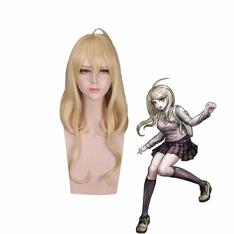 Anime Danganronpa V3: Killing Harmony Kaede Akamatsu Long Straight Blonde Cosplay Wigs 3 Anime Danganronpa V3: Killing Harmony Kaede Akamatsu Long Straight Blonde Cosplay Wigs