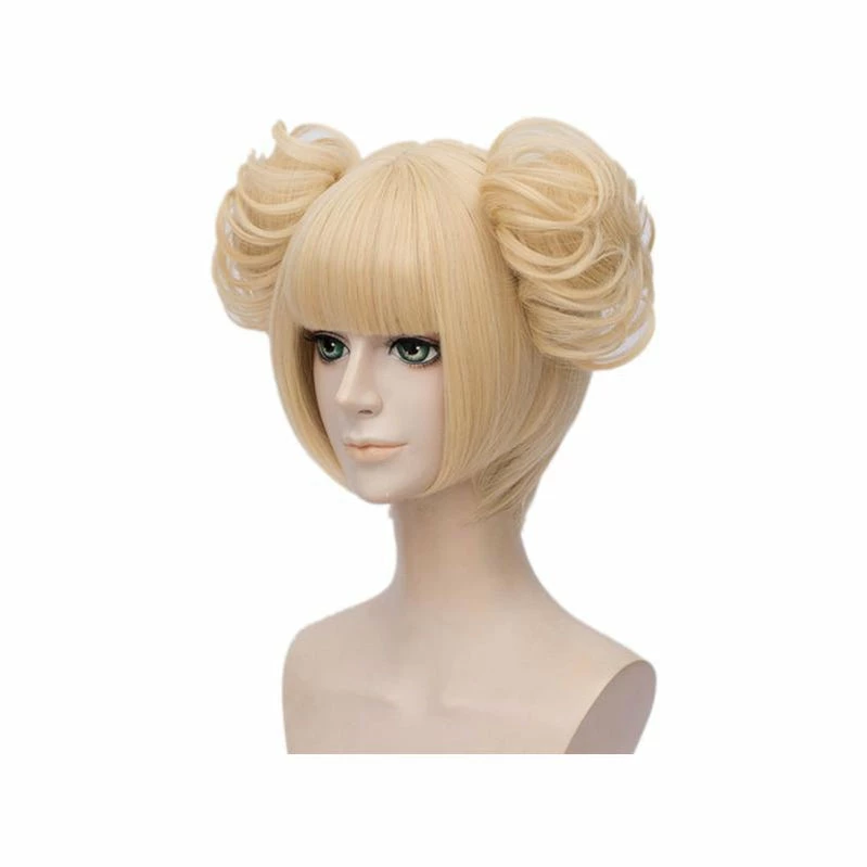 Anime My Hero Academia Himiko Toga Short Blonde Cosplay Wigs With Free Vampire Teeth 4 Anime My Hero Academia Himiko Toga Short Blonde Cosplay Wigs With Free Vampire Teeth - Image 2