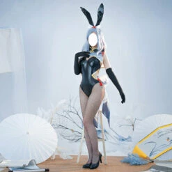 Game Genshin Impact Shenhe Bunny Girl Cosplay Costumes