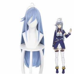Anime 86 Eighty Six Vladilena Milizé Blue Long Straight Cosplay Wig