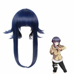 Anime Naruto Hyuga Hinata Childhood Blue Cosplay Wigs With Free Headbands
