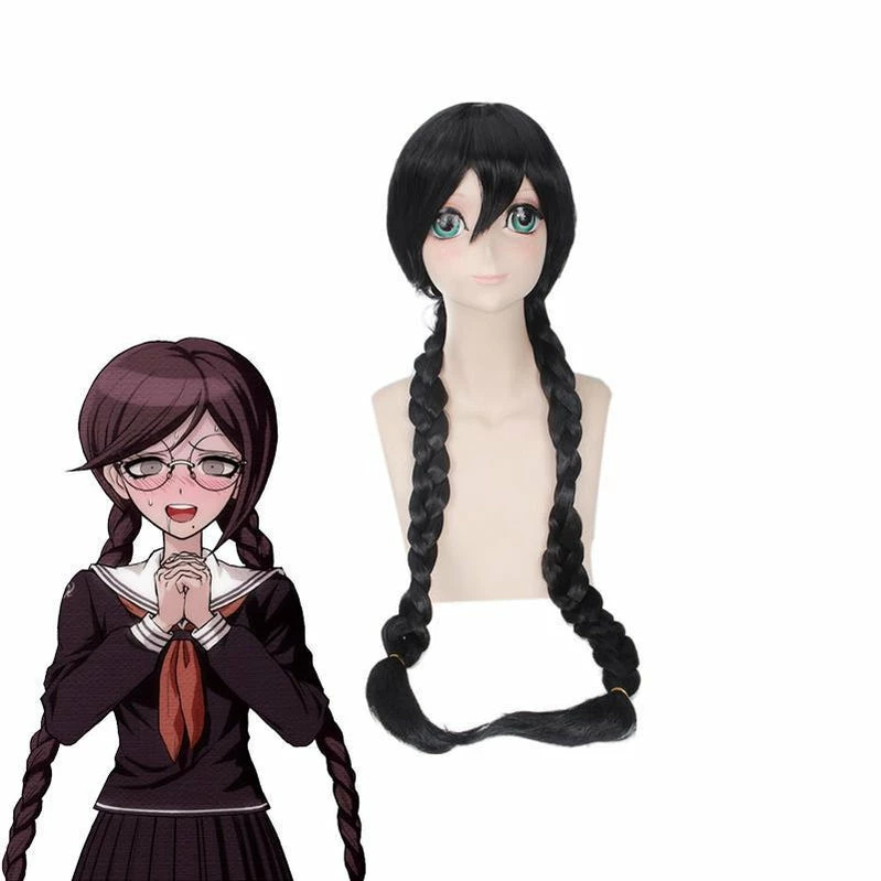 Anime Danganronpa: Trigger Happy Havoc Toko Fukawa Black Long Cosplay Wigs 4 Anime Danganronpa: Trigger Happy Havoc Toko Fukawa Black Long Cosplay Wigs - Image 2