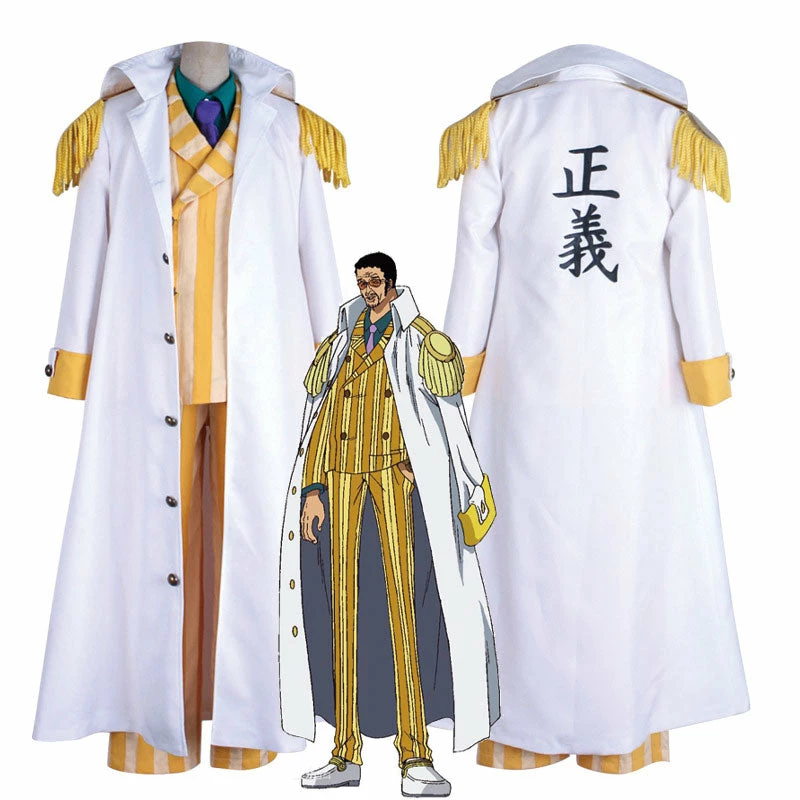 Anime One Piece Borsalino Halloween Cosplay Costume 3 Anime One Piece Borsalino Halloween Cosplay Costume