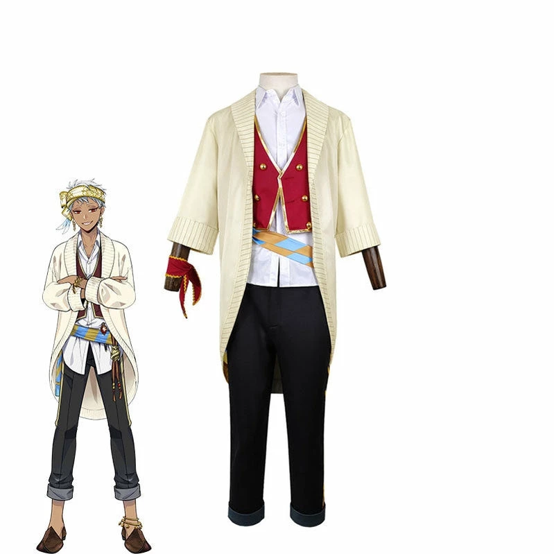 Game Twisted-Wonderland Scarabia Kalim Al-Asim Cosplay Costume 3 Game Twisted-Wonderland Scarabia Kalim Al-Asim Cosplay Costume