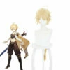Game Genshin Impact Traveler Aether Blonde Ponytail Cosplay Wigs -COSPLAY CLANS Sales Store 1 1e7d0343 10a0 4dc5 94eb 08c2614e8796