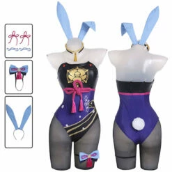 Game Genshin Impact Kamisato Ayaka Bunny Girl Cosplay Costumes