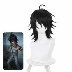 Game Identity V Patient Emile Black Cosplay Wigs