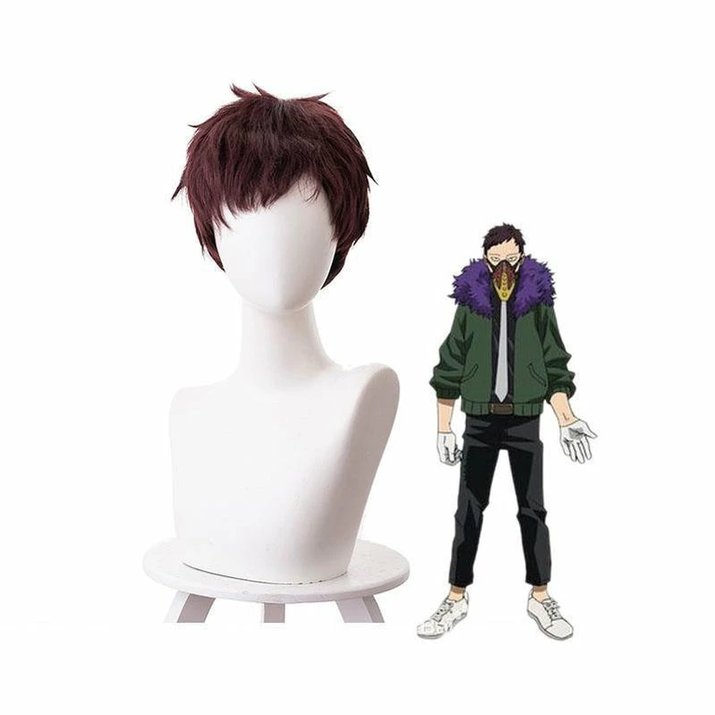 Anime My Hero Academia Kai Chisaki Short Brown Cosplay Wigs 3 Anime My Hero Academia Kai Chisaki Short Brown Cosplay Wigs