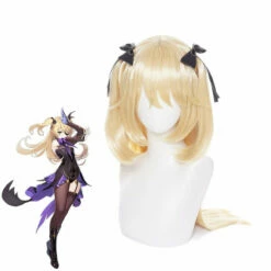 Game Genshin Impact Fischl Blonde Cosplay Wigs