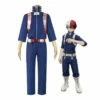 Anime My Hero Academia Shoto Todoroki Combat Suit Cosplay Costume