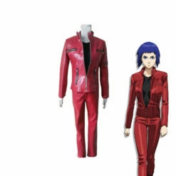 Anime Ghost In The Shell Kusanagi Motoko Red Cosplay Costume