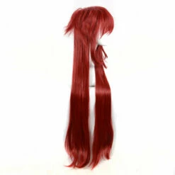 Anime Black Butler Grell Sutcliff Long Dark Red Cosplay Wigs -COSPLAY CLANS Sales Store 1 3