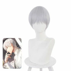 Game Light And Night Sariel Silver Gray Short Cosplay Wigs