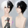 Anime Danganronpa: Trigger Happy Havoc Monokuma Black And White Bear Short Cosplay Wigs