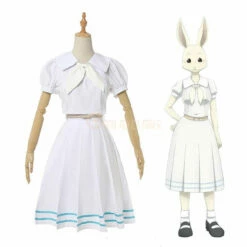 Anime Beastars Haru White Dress Cosplay Costume