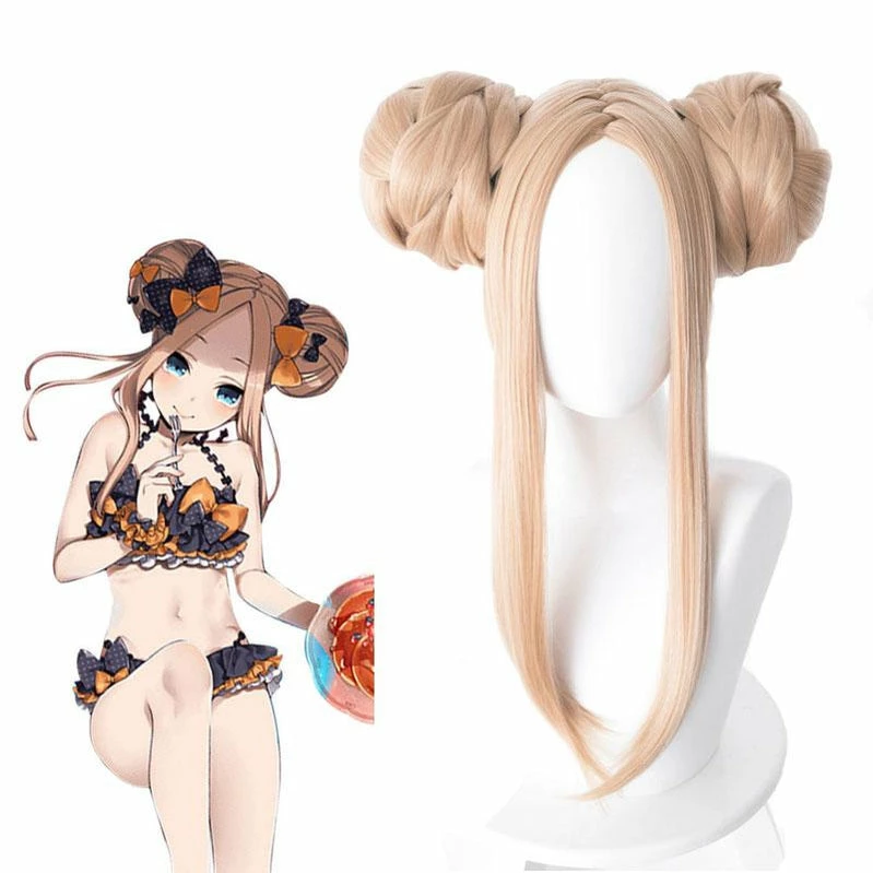 FGO Fate Grand Order: First Order Abigail Williams Mixed Blonde Bun Cosplay Wigs 3 FGO Fate Grand Order: First Order Abigail Williams Mixed Blonde Bun Cosplay Wigs