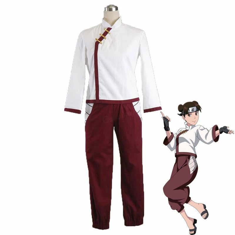 Anime Naruto Tenten Kimono Set Cosplay Costume 3 Anime Naruto Tenten Kimono Set Cosplay Costume