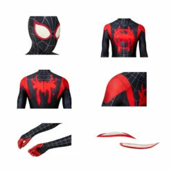 Movie Spider-Man: Into The Spider-Verse Miles Morales Spiderman Elastic Force Cosplay Costume Jumpsuit With Free Headgear -COSPLAY CLANS Sales Store 1 5d516910 a7a3 489e bc95 857eb7a1f4aa