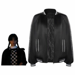 The Addams Family Wednesday Addams Baseball Jersey Cosplay Costumes