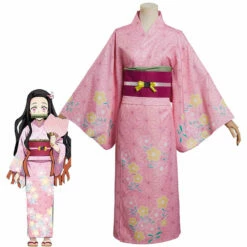Anime Demon Slayer Kimetsu No Yaiba Nezuko Kamado Summer Kimono Cosplay Costumes
