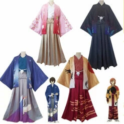 Anime Bungo Stray Dogs Kimono Halloween Cosplay Costumes